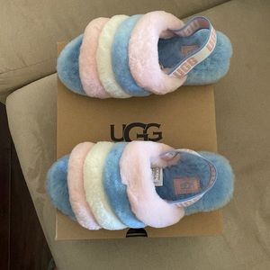 Genuine Size 6 Ugg #1114751 fluff yeah slides!